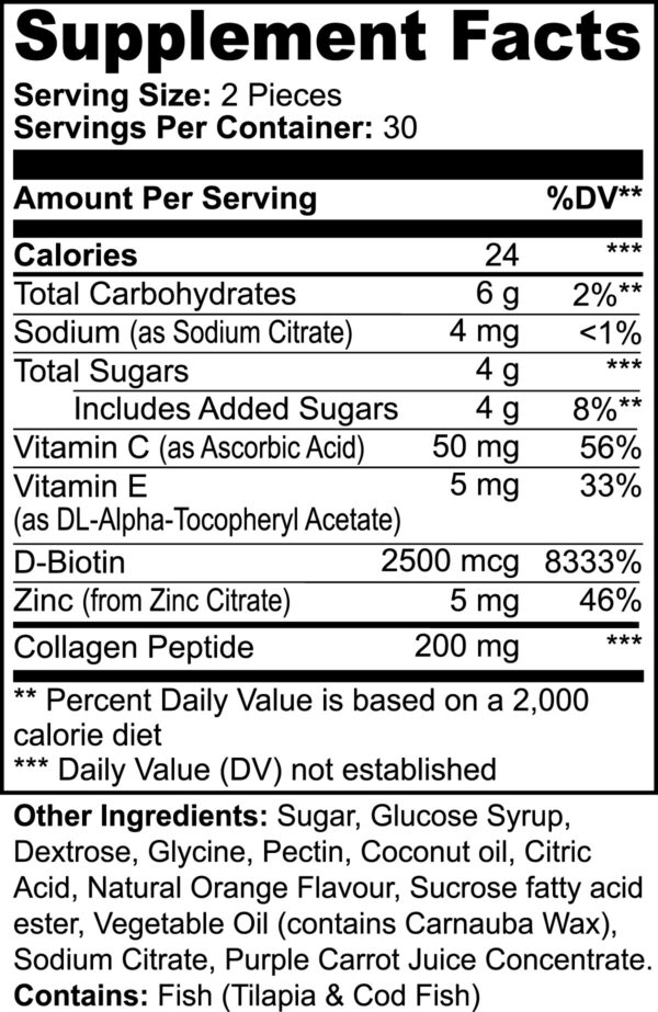 Collagen Gummies For Adults Support Skin, Hair, Nails And Joint Health - Image 6