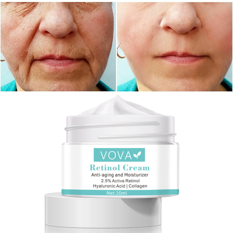 Collagen Hyaluronic Acid Anti-Wrinkle Cream Shrink Pores Tightening Improve Puffiness Moisturizing Skin Care - Image 3