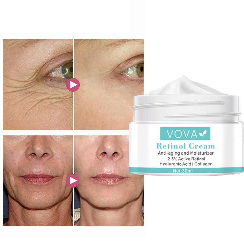 Collagen Hyaluronic Acid Anti-Wrinkle Cream Shrink Pores Tightening Improve Puffiness Moisturizing Skin Care - Image 2