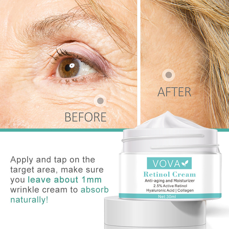 Collagen Hyaluronic Acid Anti-Wrinkle Cream Shrink Pores Tightening Improve Puffiness Moisturizing Skin Care - Image 4