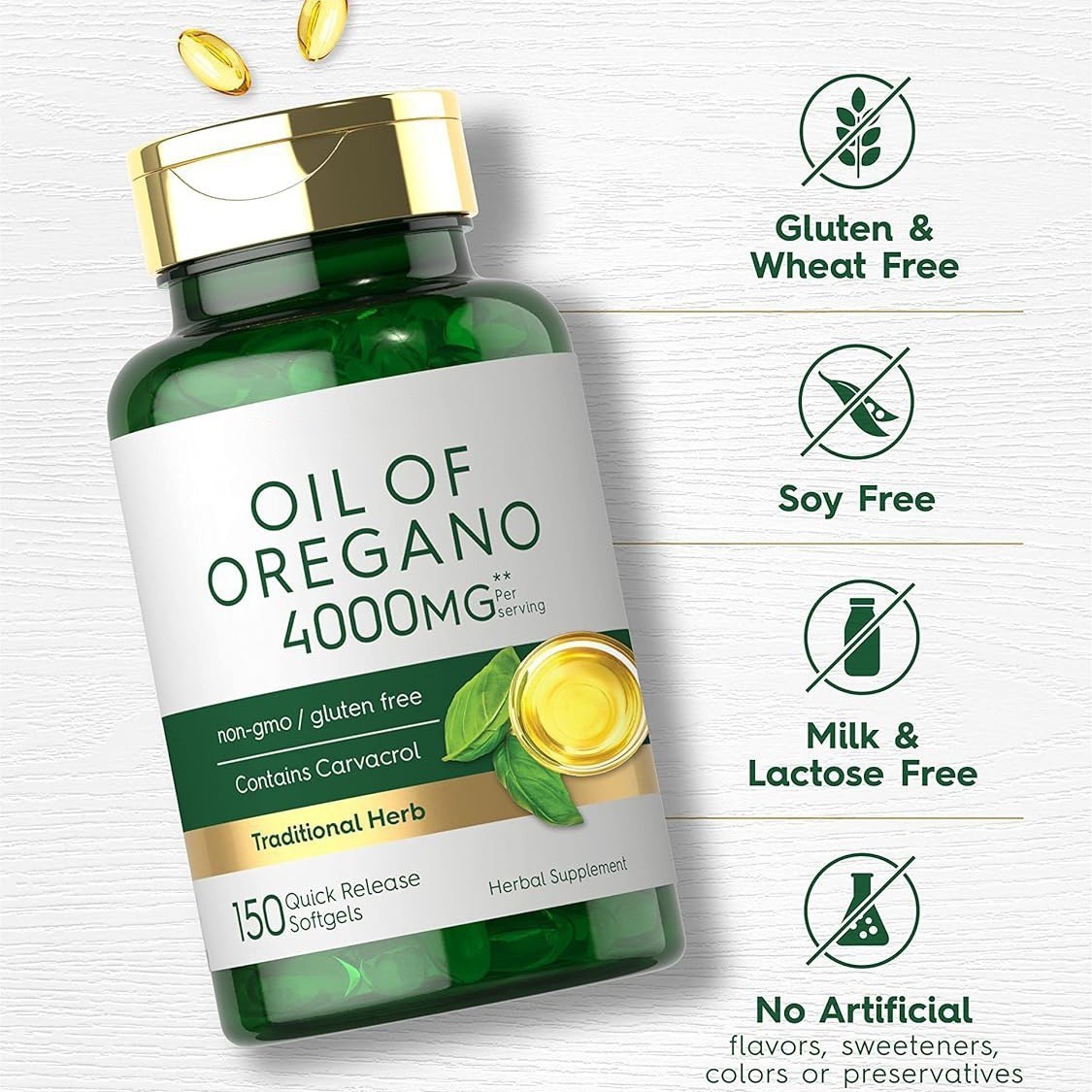 Health Care Products Oregano Oil Capsule Dietary Supplement Soft Capsules - Image 2